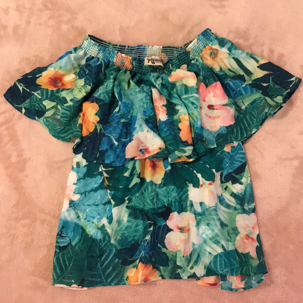 Show Me Your MuMu Bungalow Off Shoulder Top